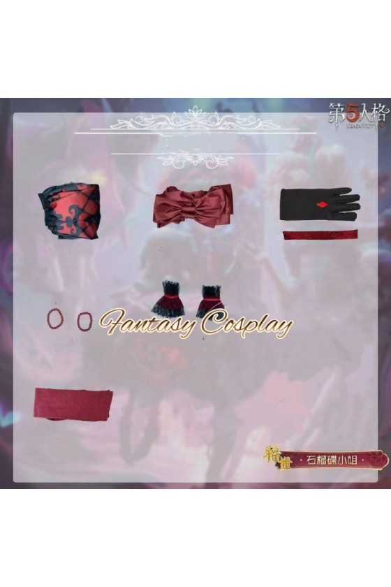 Identity V Little Girl Alice DeRoss Miss Pomegranate Plate Gothic Lolita Cosplay Costume